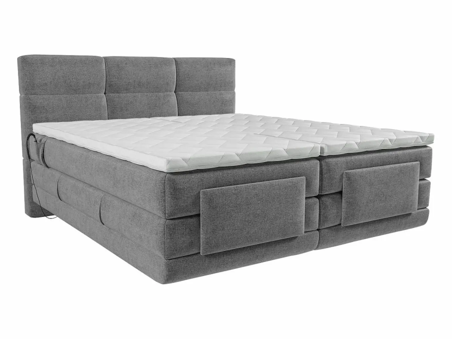 Sale Conjunto boxspring relax tela 2x80x200 LODI Cama Continental Boxspring|Cama Articulada