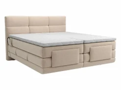 Hot Palacio Conjunto boxspring relax tela 2 x 80 x 200 cm LODI de Beige