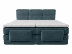 Sale Palacio Conjunto boxspring relax Tela - - 2 x 80 x 200 cm - LODI de Azul