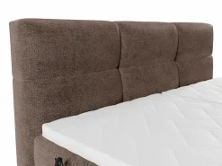 Best Conjunto boxspring relax Tela - Marrón - 2 x 80 x 200 cm - LODI de Cama Continental Boxspring|Cama Articulada