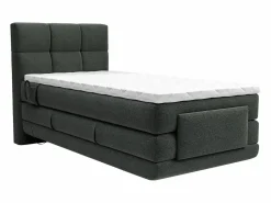 Outlet Palacio Conjunto boxspring relax tela antracita 100x200 cm LODI Gris antracita