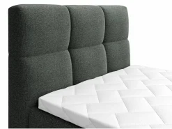 Outlet Palacio Conjunto boxspring relax tela antracita 100x200 cm LODI Gris antracita