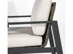 Conjunto comedor jardín ONIX 7 piezas Antracita