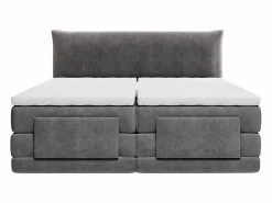 Palacio Conjunto completo Boxspring eléctrico 2 x 90 x 200 cm king size Antracita Tejido - ZANORO de