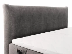 Palacio Conjunto completo Boxspring eléctrico 2 x 90 x 200 cm king size Antracita Tejido - ZANORO de