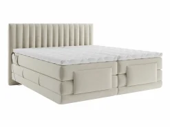 Online Conjunto completo boxspring - 2 x 80 x 200 cm - Terciopelo - - DONISI de Cama Terciopelo|Cama Continental Boxspring