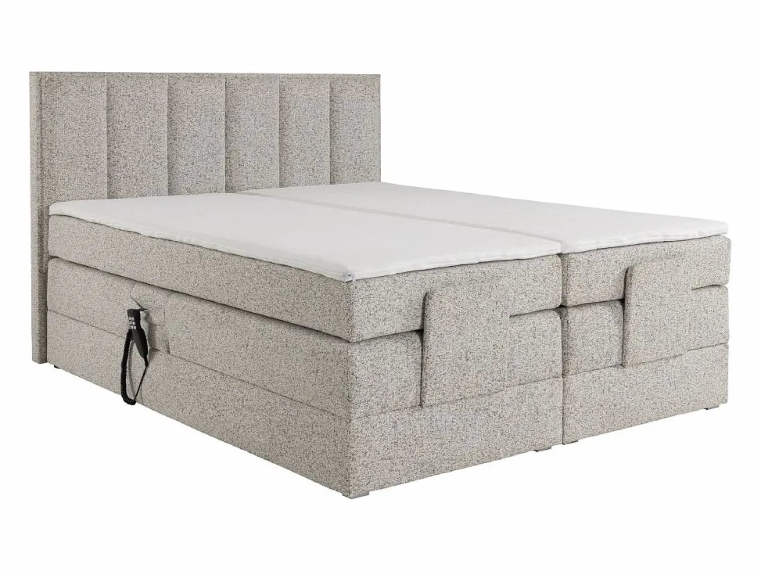 Sale Conjunto completo boxspring eléctrico 2 x 90 x 200 cm - Tela - KALASI de Cama Articulada
