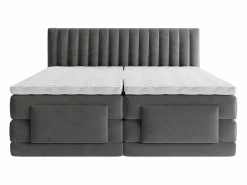 Palacio Conjunto completo Boxspring eléctrico 2 x 90 x 200 cm king size Antracita Tejido - DONISI de