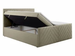Hot Conjunto completo de ropa de cama canapés abatibles - 180 x 200 - Terciopelo - - MAKANA Cama Continental Boxspring