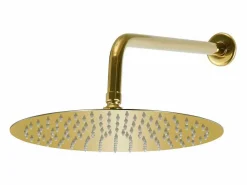 Clearance Helloshop26 Conjunto completo de sistema de ducha con cabezal de ducha de acero inoxidable dorado 02_0003107 Gris