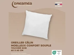 DREAMEA Conjunto de 2 almohadas de 60 x 60 cm de - 400 gr - BIESYA
