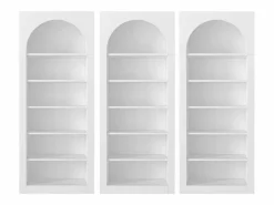 Outlet Conjunto de 3 estanterías con 6 estantes - - CYMORA Librería