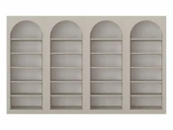 Discount Vente-unique Conjunto de 4 estanterías con 6 estantes - - CYMORA Beige