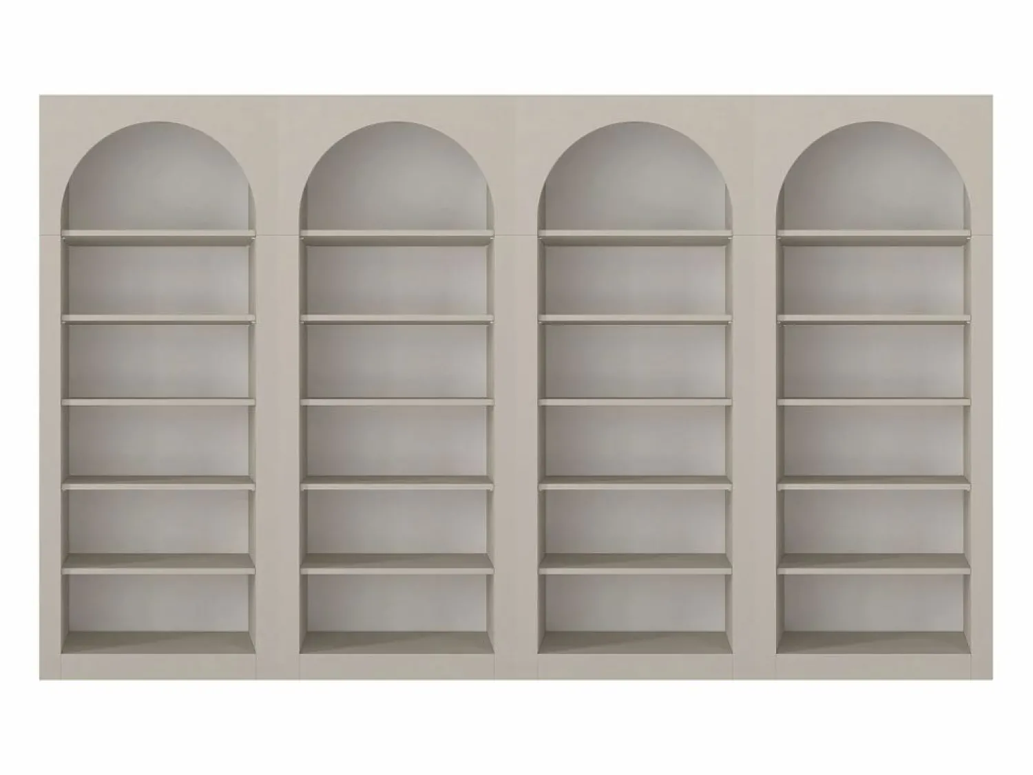 Discount Vente-unique Conjunto de 4 estanterías con 6 estantes - - CYMORA Beige
