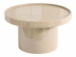 Outlet Conjunto de 2 mesas de centro de MDF - y verde caqui lacado - SYBEVA Mesa De Centro
