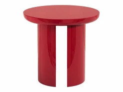 Discount Vente-unique Conjunto de 2 mesas de centro de MDF - y rojo lacado - DERLALI Beige