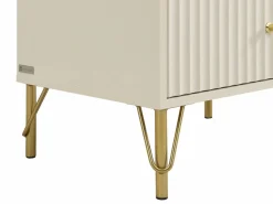 Sale Vente-unique Conjunto de 2 mesitas de noche con 2 cajones en color - LOUREO Beige