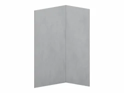 Conjunto de 2 paneles de ducha con efecto de cemento pulido - L90 x L120 x Alt. 210 cm - ARFINO Panel Mural Para Ducha