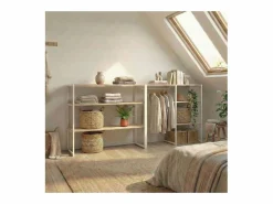 Online Conjunto de 2 percheros modulares para buhardilla 200x85cm KADRA Mueble Perchero