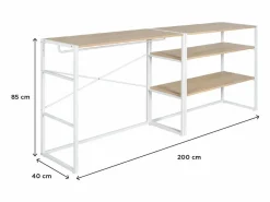 Online Conjunto de 2 percheros modulares para buhardilla 200x85cm KADRA Mueble Perchero
