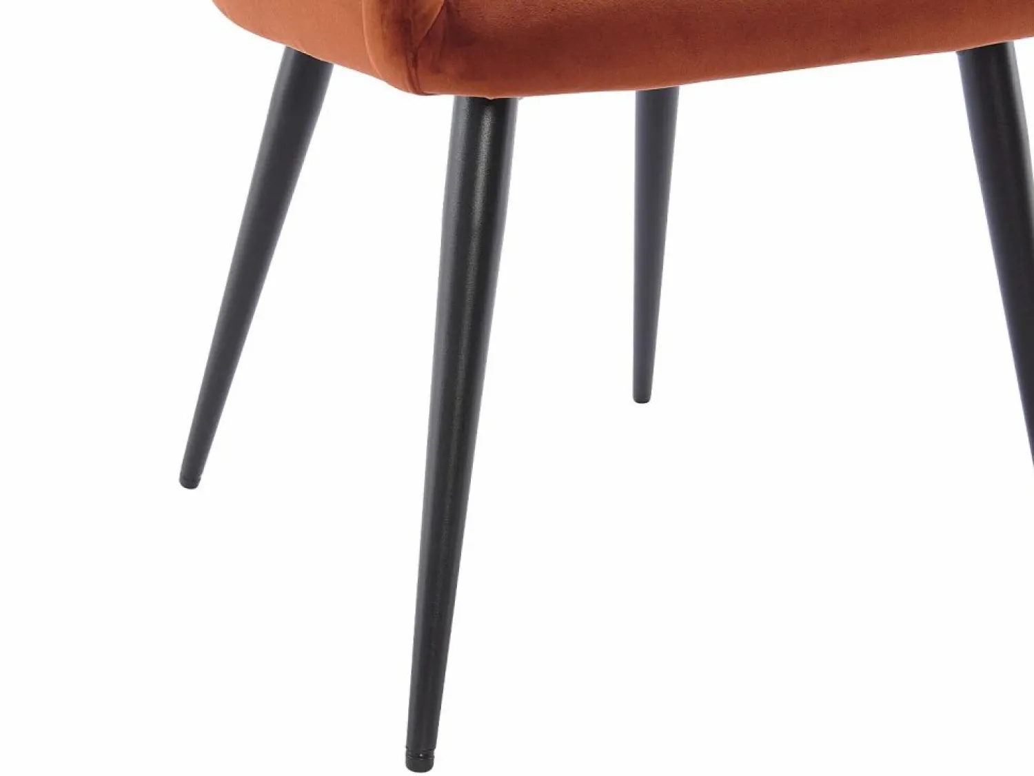 Conjunto de 2 sillas con reposabrazos de terciopelo y metal negro - - ELEANA Sillas Y Lotes De Sillas