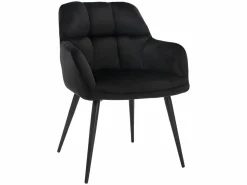 Hot Conjunto de 6 sillas de comedor acolchadas Con reposabrazos - Terciopelo y metal . . PEGA Sillas Y Lotes De Sillas