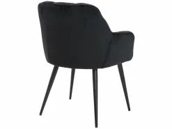 Hot Conjunto de 6 sillas de comedor acolchadas Con reposabrazos - Terciopelo y metal . . PEGA Sillas Y Lotes De Sillas