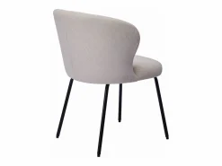 Vente-unique Conjunto de 2 sillas de pana y metal negro - - RELIOZA