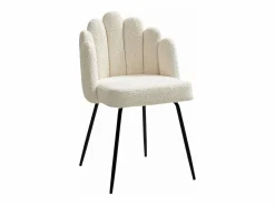 Best Conjunto de 2 sillas en tela bouclé y metal negro - - ALTINAM de Pascal MORABITO Sillas Y Lotes De Sillas