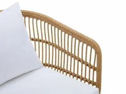 Sale Conjunto de 2 sillones de jardín de resina trenzada - Natural claro - LOUSINI de Salones De Jardín