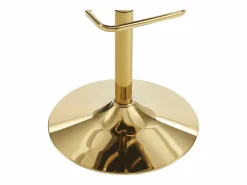 Clearance Vente-unique Conjunto de 2 taburete de bar de terciopelo y metal dorado - Altura ajustable - - PERLANITA Beige
