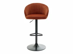New Conjunto de 2 taburetes de bar de terciopelo y metal negro - - DORALIZ Muebles De Bar|Taburete Alto