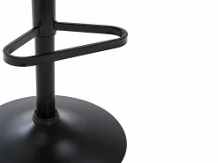 Discount Vente-unique Conjunto de 2 taburetes de bar - Terciopelo y metal - - DORALIZ Negro