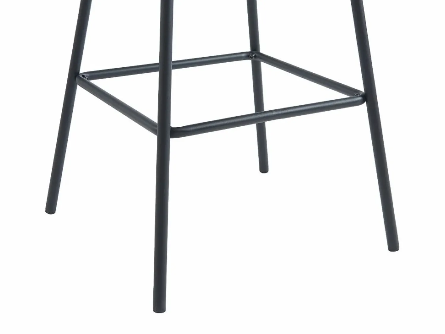 Online Conjunto de 2 taburetes de bar en tela bouclé y metal - - SENORASE Muebles De Bar|Taburete Alto