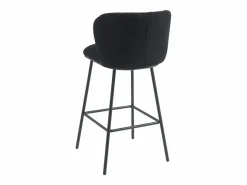 Vente-unique Conjunto de 2 taburetes de bar de felpa y metal - - SENORASE