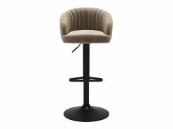 Online Conjunto de 2 taburetes de bar - Tela y metal - - DORALIZ Muebles De Bar|Taburete Alto
