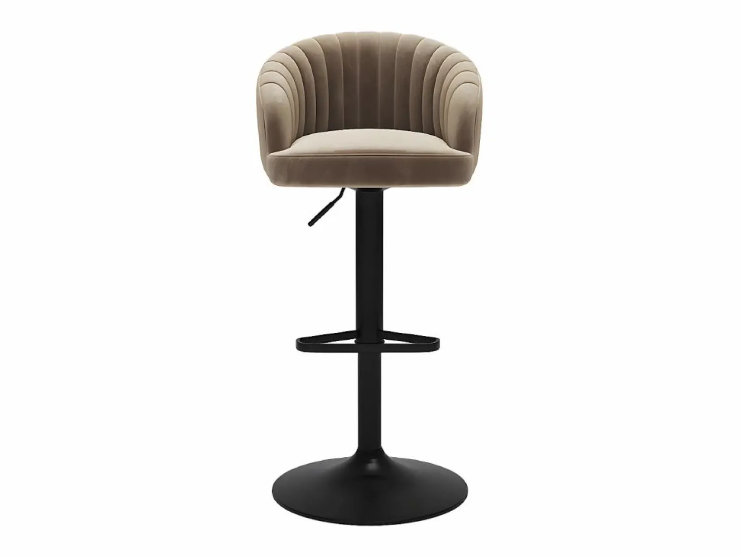 Online Conjunto de 2 taburetes de bar - Tela y metal - - DORALIZ Muebles De Bar|Taburete Alto