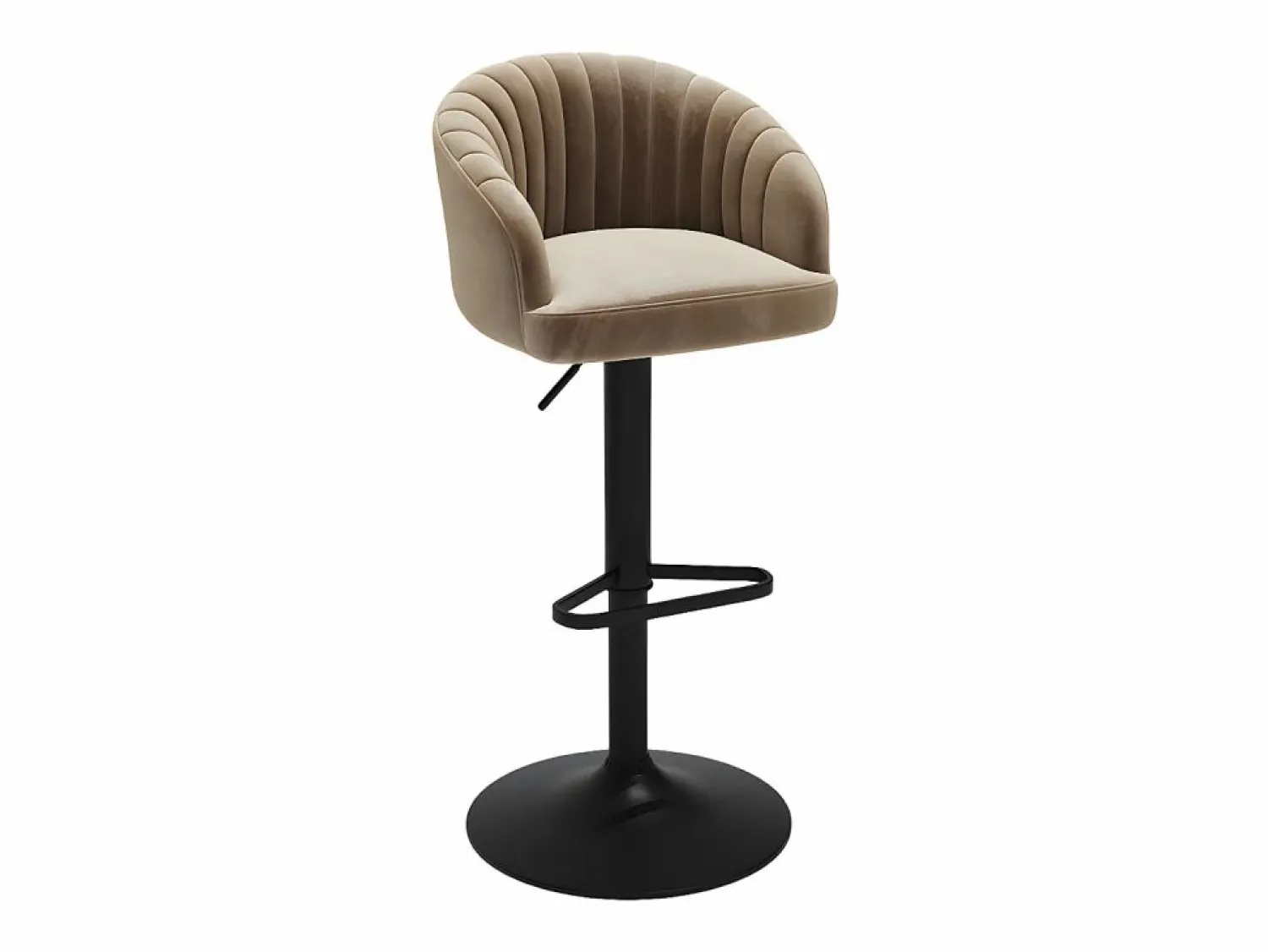Online Conjunto de 2 taburetes de bar - Tela y metal - - DORALIZ Muebles De Bar|Taburete Alto