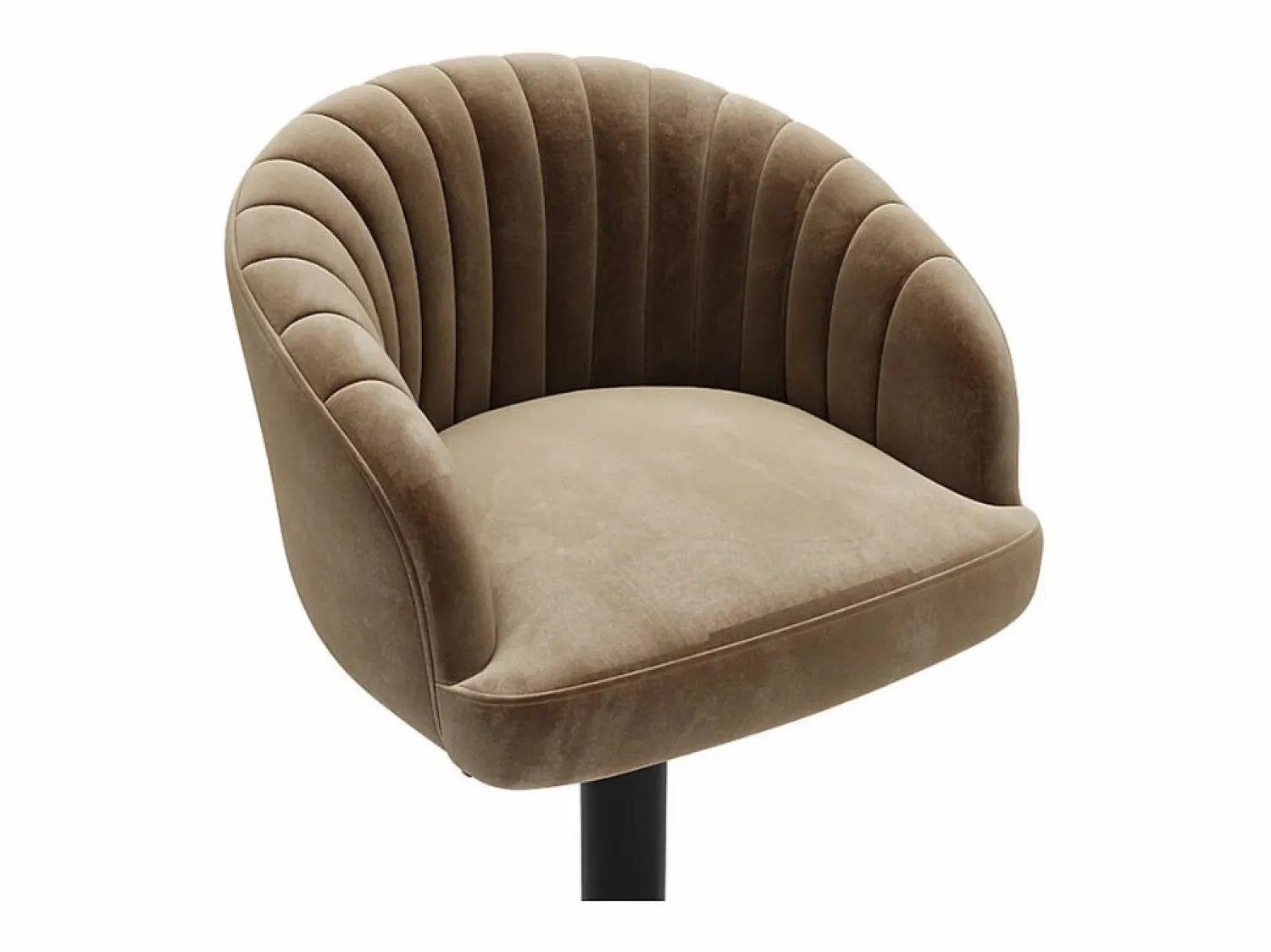 Online Conjunto de 2 taburetes de bar - Tela y metal - - DORALIZ Muebles De Bar|Taburete Alto