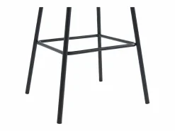 Vente-unique Conjunto de 2 taburetes de tela y metal negro - - LAZONI by Pascal Morabito