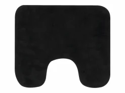 Online Conjunto de alfombrillas de baño de tela 2 piezas antracita ES765442 Gris antracita