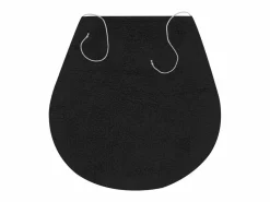 Conjunto de alfombrillas de baño de tela 3 piezas antracita ES589575