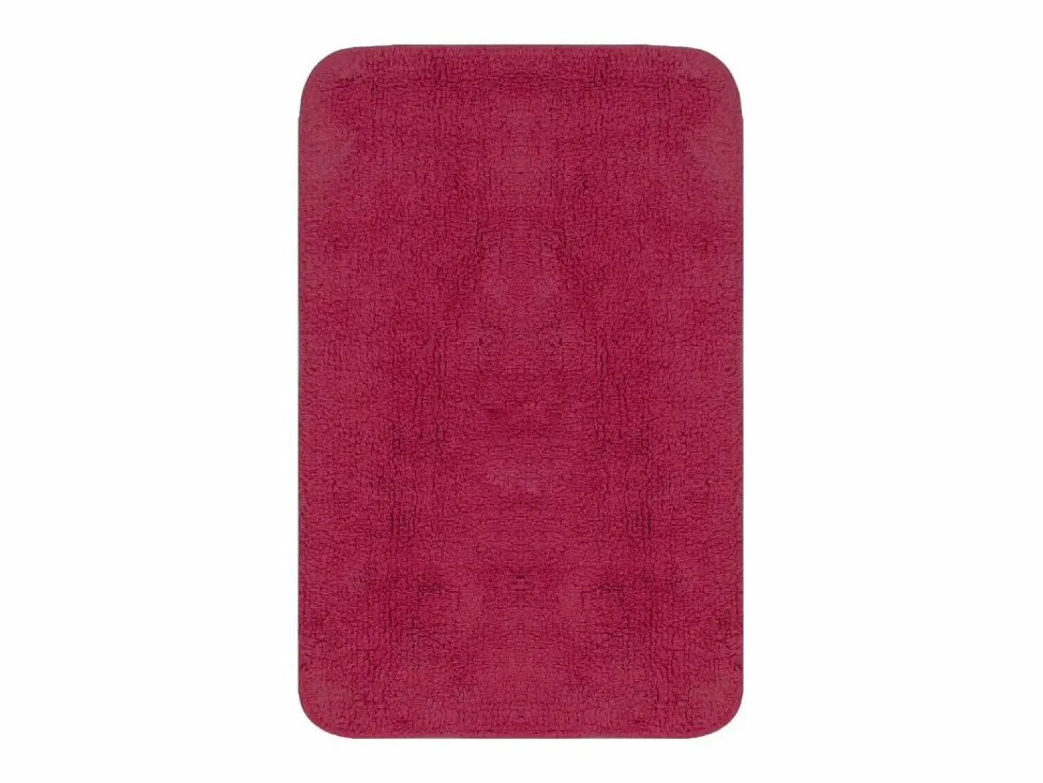 Conjunto de alfombrillas de baño de tela 3 piezas fucsia ES138634 Rosa