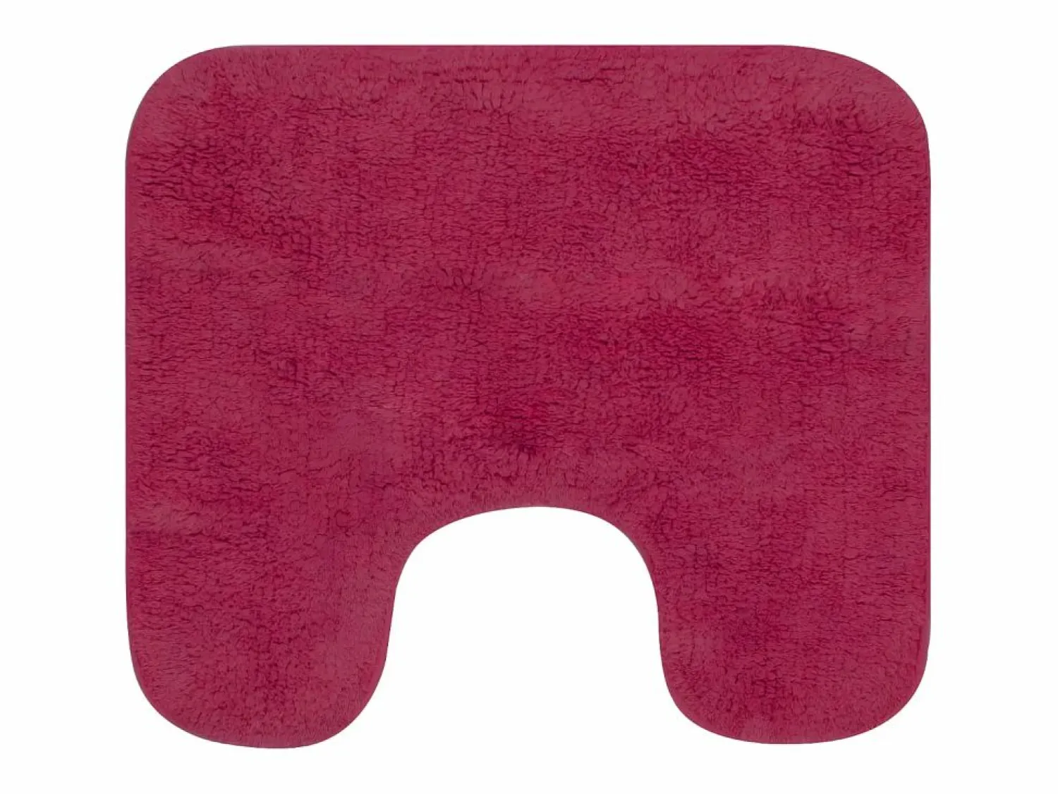 Conjunto de alfombrillas de baño de tela 3 piezas fucsia ES138634 Rosa
