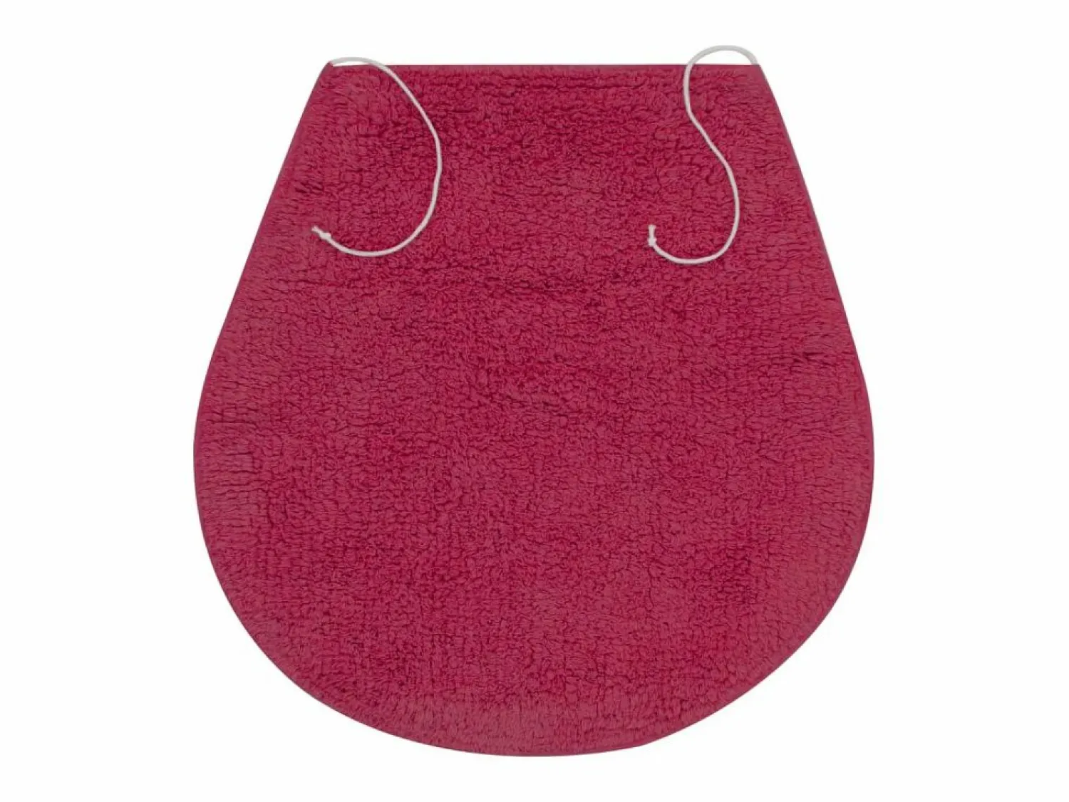 Conjunto de alfombrillas de baño de tela 3 piezas fucsia ES138634 Rosa