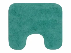 Conjunto de alfombrillas de baño de tela 3 piezas turquesa ES764355