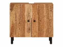 vidaxl Conjunto de armarios de baño 2 piezas madera maciza de acacia