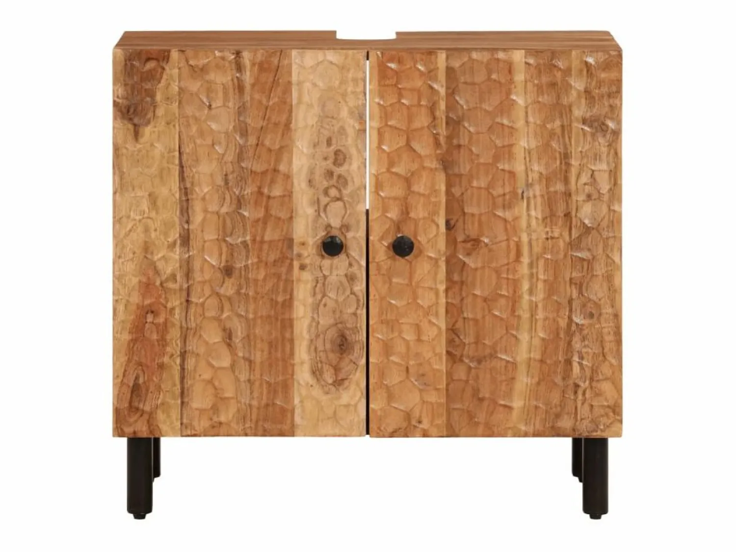vidaxl Conjunto de armarios de baño 2 piezas madera maciza de acacia