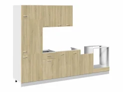 Sale Conjunto de armarios de cocina "Lyon" de 7 piezas de madera de ingeniería de roble Sonoma Cocina Completa