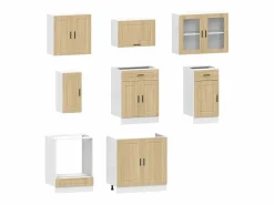 New vidaxl Conjunto de armarios de cocina 